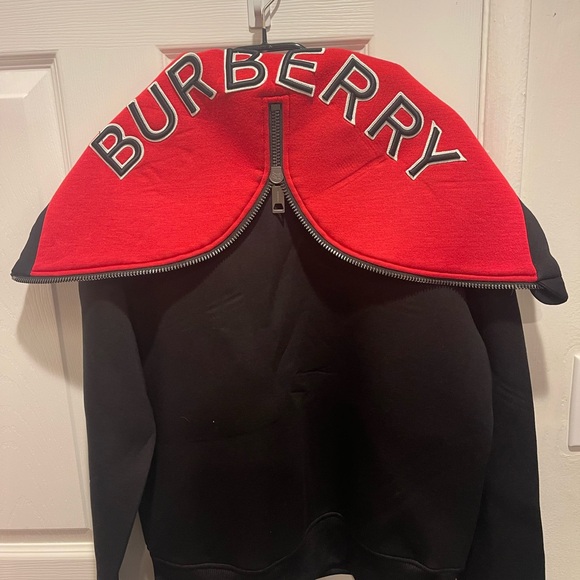 Burberry Red and Black Hoodie - Picture 3 of 7